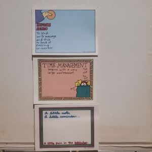 Express Memo Pack - Blue, Pink & Cream Decorative Sticky Notes